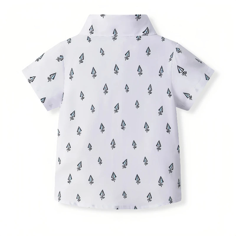 Hot factory direct baby clothes boys suspenders 3 to 5 years old boy trousers outfits kids dress for boys 2 piece set