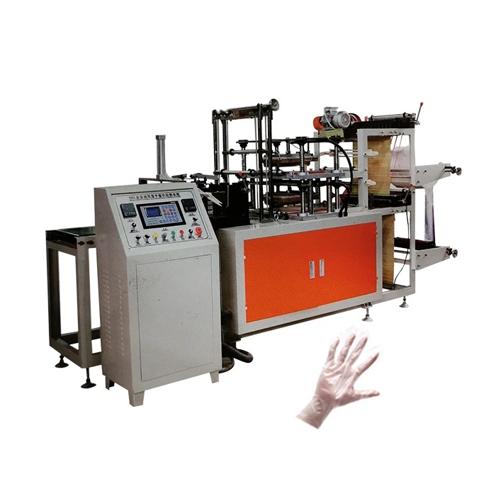 Equipment for the production of gloves in the food industry