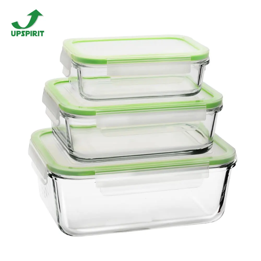 Glass Food Storage Containers BPA Free Airtight Freezer Oven Safe Meal Prep Lunch Bento Box Set with Locking Lids