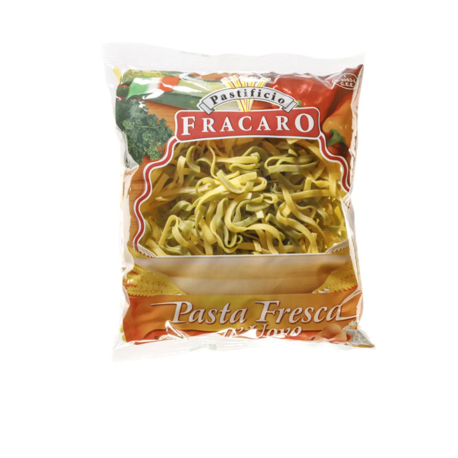 Italian Supplier Factory 500g Fresh Fettuccine Pasta Yellow and Green Special Taste - Private Labeling