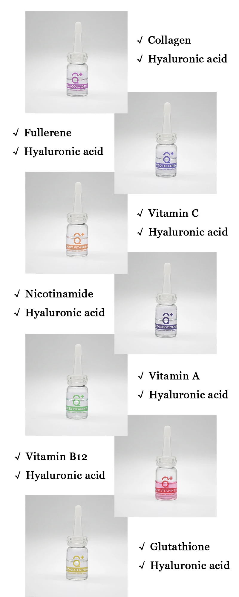 AQUA PLUS High Quality facial Cosmetics mesotherapy Hyaluronic Acid  For Face Care Facial serum
