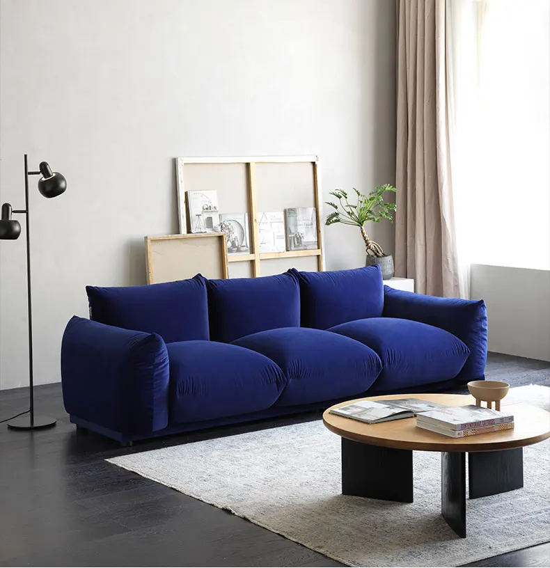 Nordic Minimalist Sofa Living Room Family Italian Square Marenco sofa