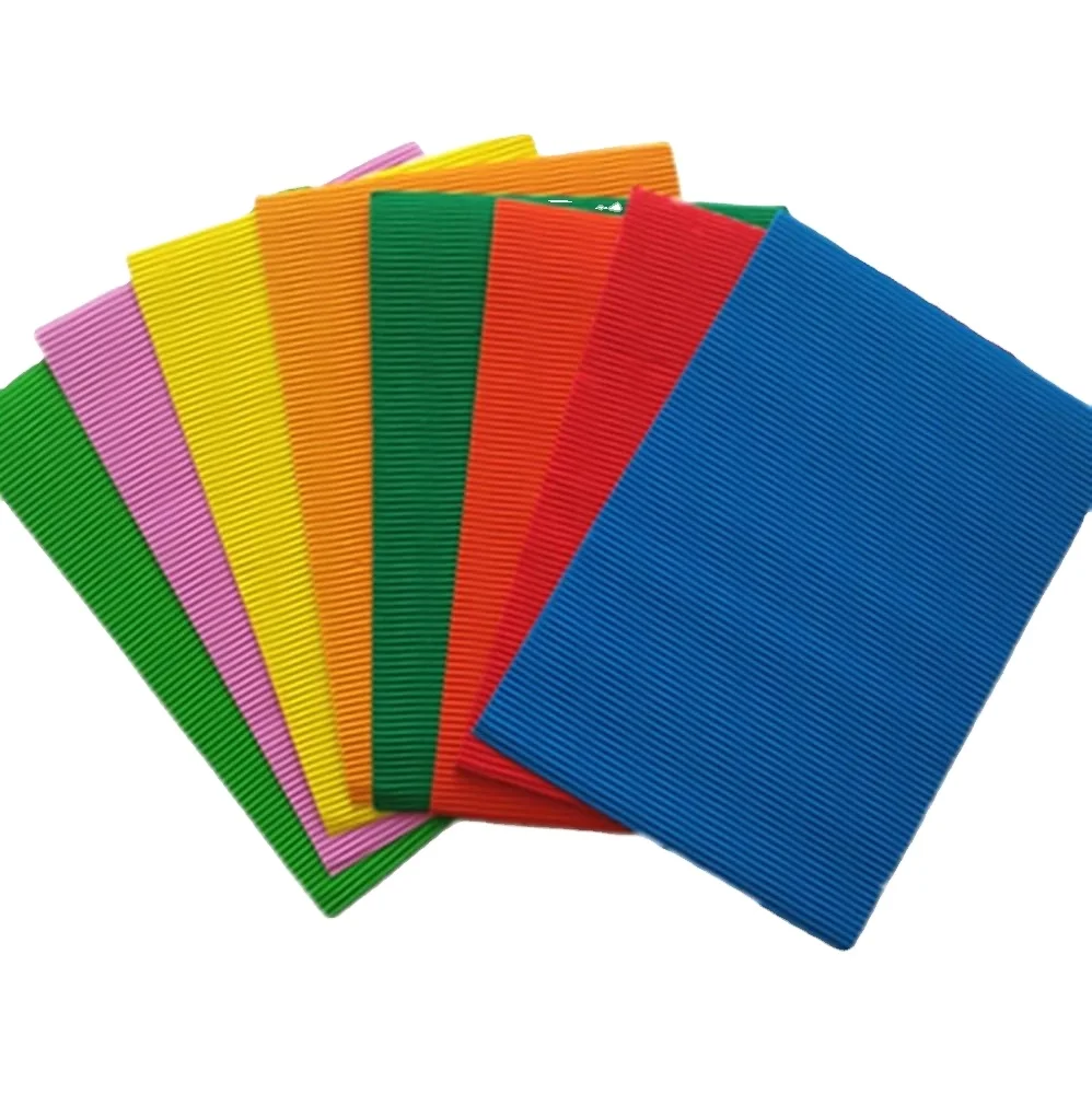 Wholesale color corrugated paper black kraft corrugated cardboard paper roll or sheets