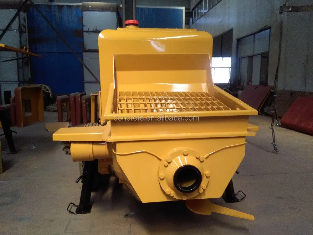 Minle Factory 75/46m3/h mobile portable concrete line pump trailer mounted type/diesel stationary concrete pump machine for sale