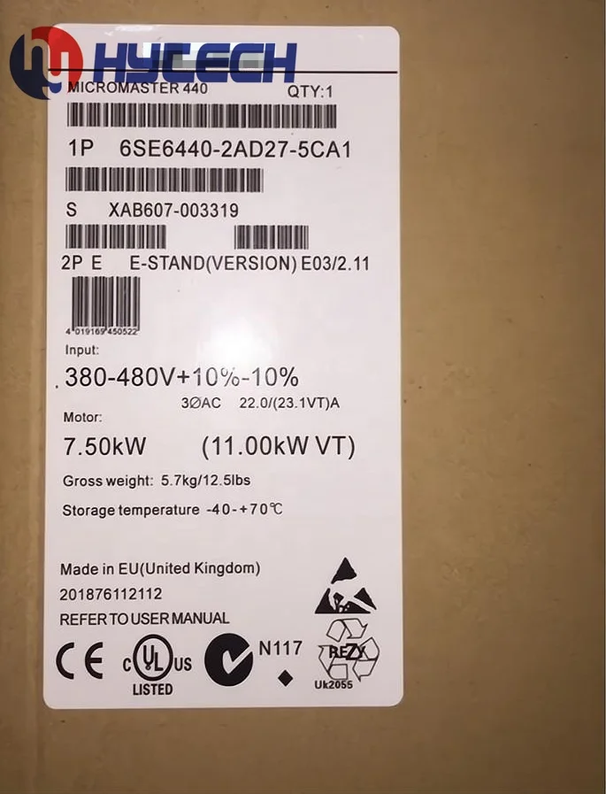 Gold Seller SIEMENS Inverter MICROMASTER 440 11kW Frequency converters 6SE6440-2AD31-1CA1