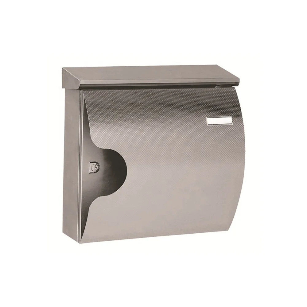 Keenhai Garden Antique Black Lockable Stainless Steel Mailbox With Key