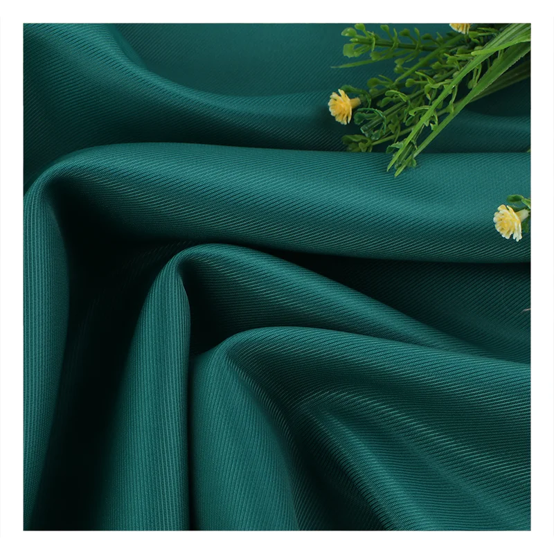 Bright polyester-nylon twill fabric 130g woven fabric Shirt dress garment textile