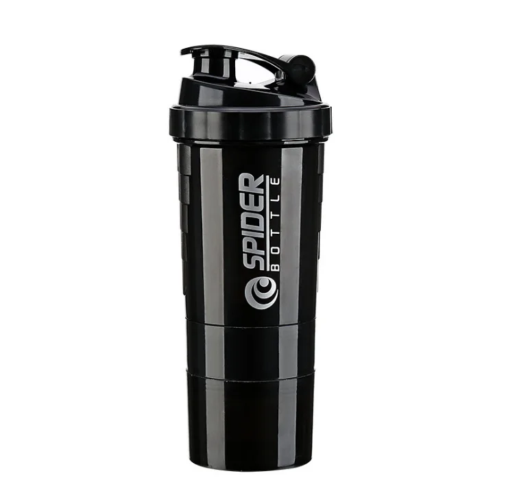 Gym BPA Free Food Grade Plastic Wholesale Custom Logo Sport Protein Shaker Bottle with Mixer Ball