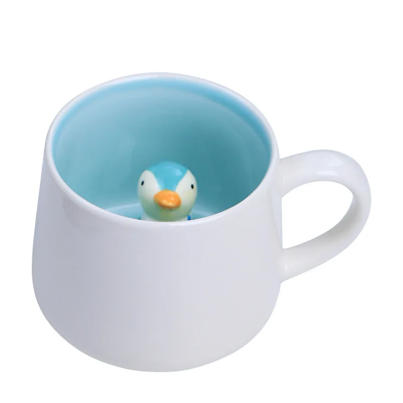 Оригинальная 3D керамическая кружка с логотипом, кофейная чашка с животными, корова, панда, многомерная чашка с животными