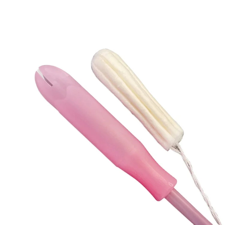 New design high quality tampon Disposable organic 100% cotton tampons with plastic applicator 3 DROPLET