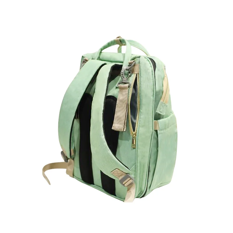 Wholesale Portable Waterproof Mummy Back Pack Large Capacity Mom Backpack Foldable Baby Bed Diaper