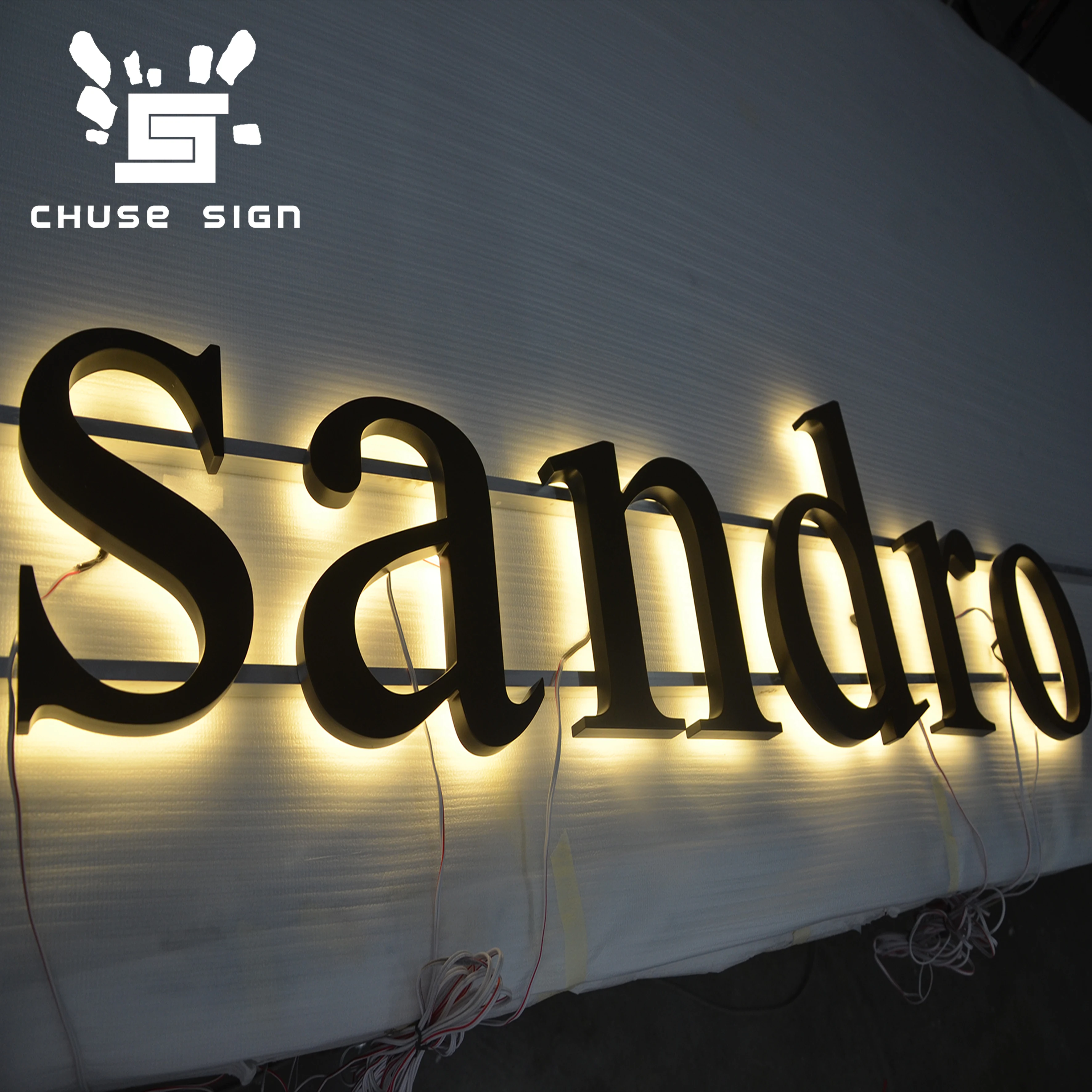 
 CHUSE led logo sign Latest led custom sign  Professional Wholesale Bussines Name channel letters  