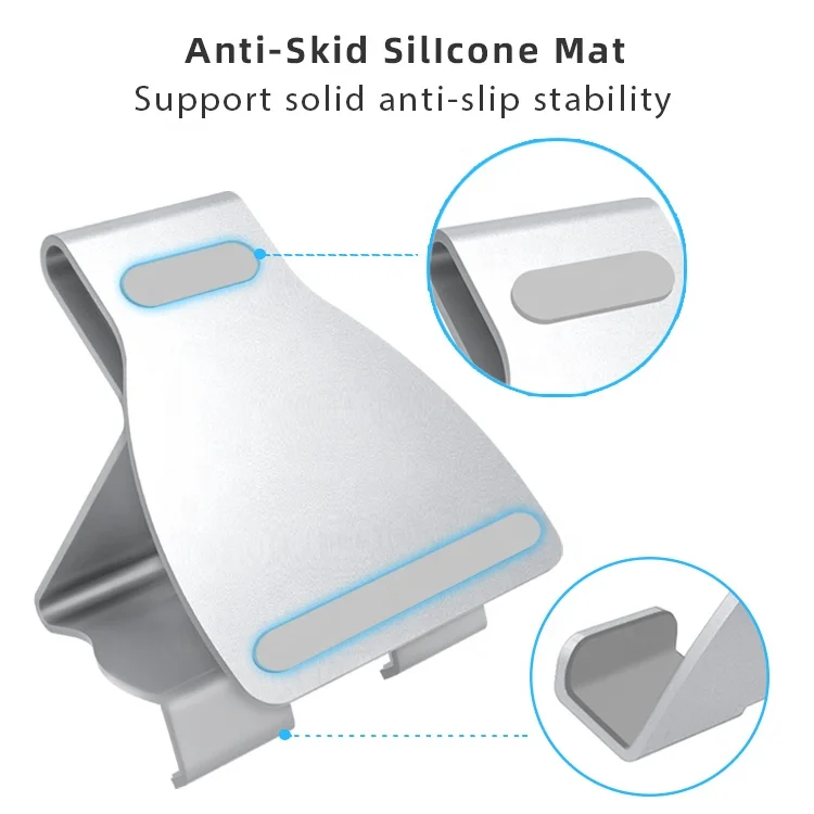 Hot Sale Aluminum Alloy Desktop Mobile Mount Compatible With Smartphones And Tablets Cell Phone Stand Durable  Phone Holder