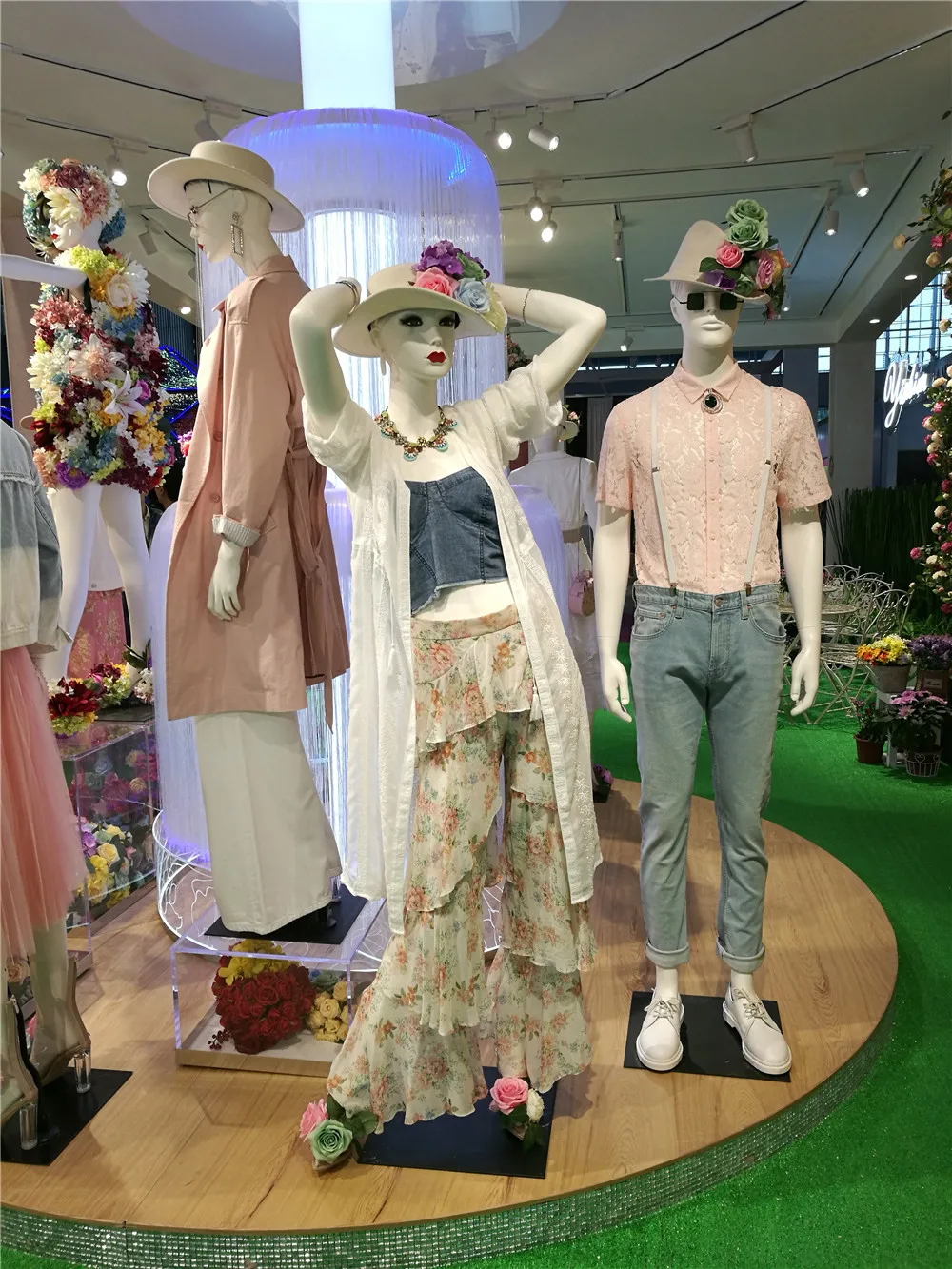 KY NEW Washed  Light Blue Hot Sale Checkerboard Checks Loose Crazy Custom Laser Print Baggy Jeans For Men 8