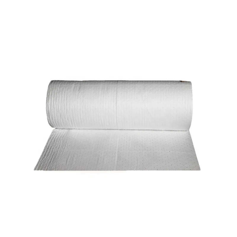 100% PP Standard Weight Melt-blown Oil Absorbent Rolls for Oil Spil Cleaning