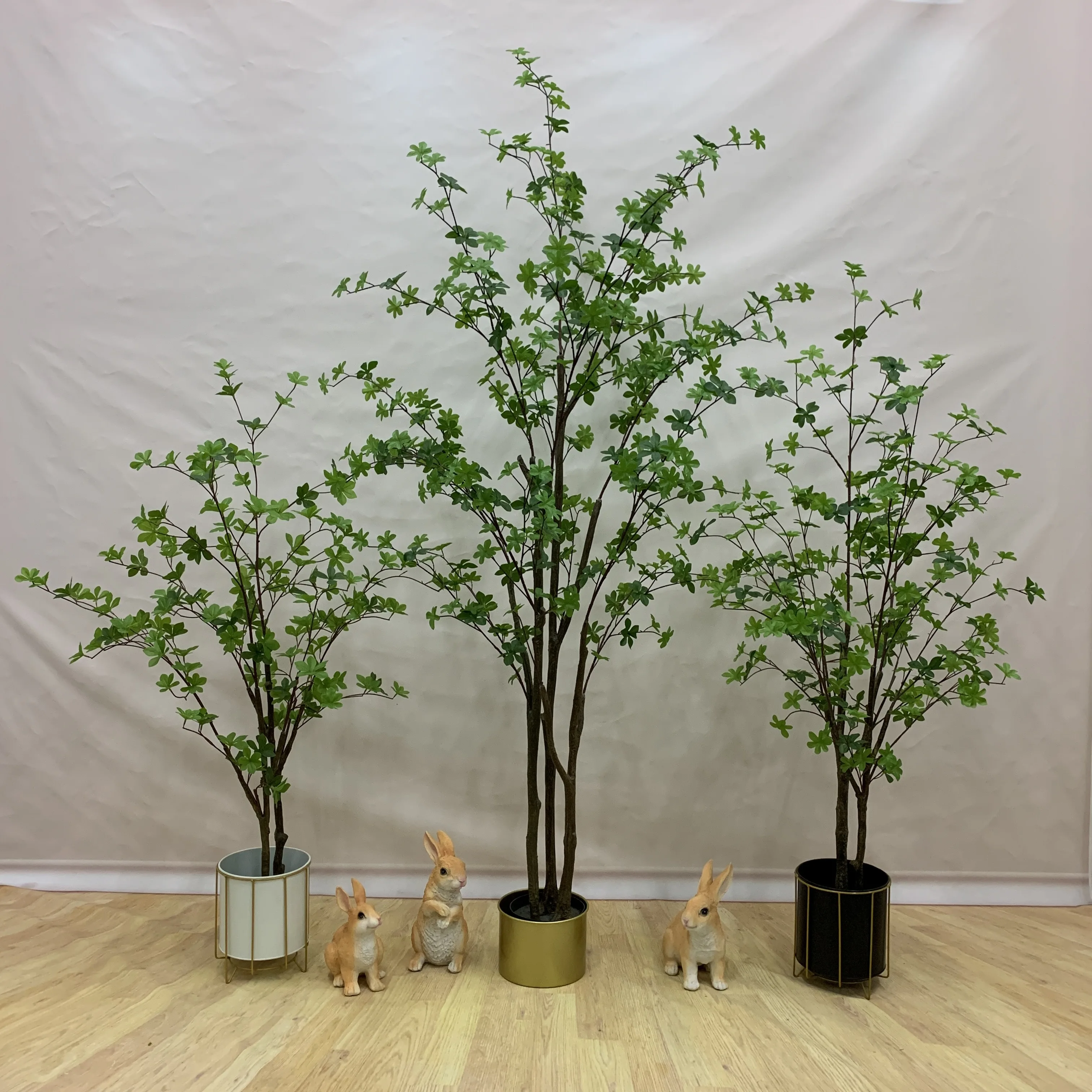 High Simulation Big Large Faux Fake Artificial Tree Bonsai Plant Potted Enkianthus Quinqueflorus Tree Bell Tree