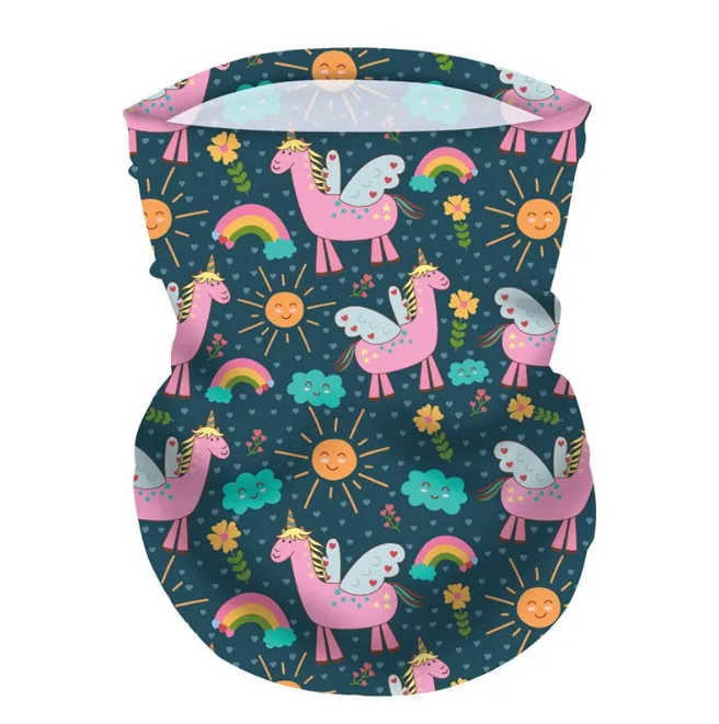 Customized Logo Printed Magic Scarf Multi Function Magic Scarf Seamless Tube Bandana for children
