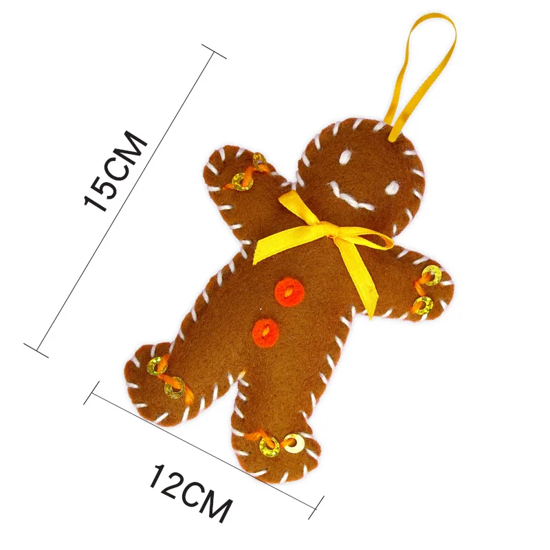 Christmas Ornaments - Christmas Decorations - Tiny Christmas Tree Felt DIY Hanging Ornaments