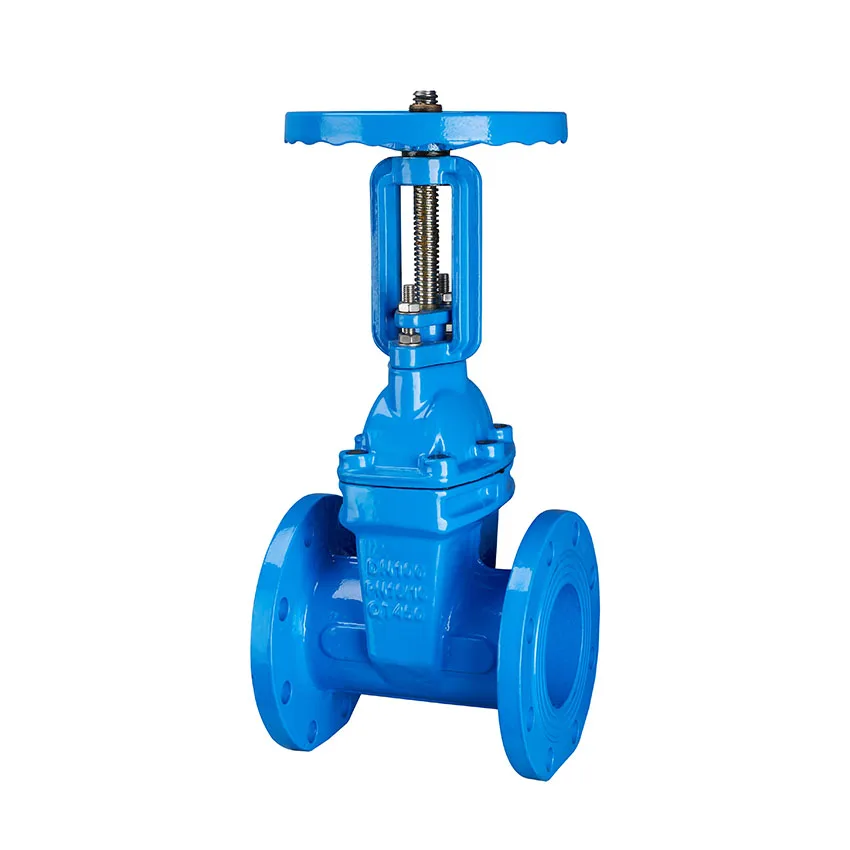 TKYCO PN10 PN16 Flange Type Rising Gate Valve Soft Sealing Ductile Cast Iron Sluice Gate Valve