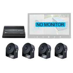 3D Minibus Video Recording Camera System 360 CCTV Camera Super Wide Angle Bird View Camera DVR for Camper Van