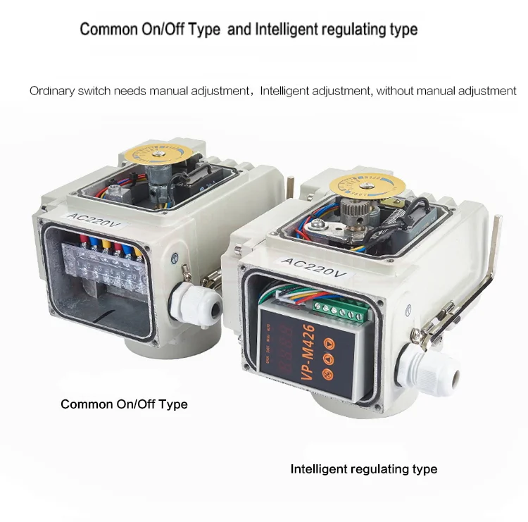 Furui 12V 24V 90 Degree IP68 Waterproof Rotary Electric Actuator Motorized Electric Valve Actuator Industrial Valve Actuator