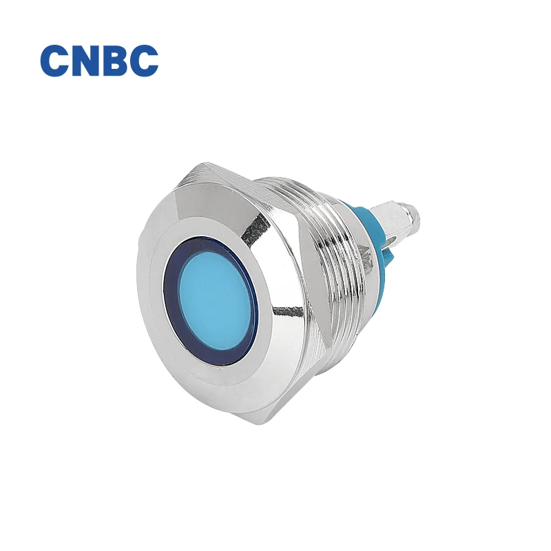 
16mm 19mm 22mm diameter red green 12v 24v equipment panel led indicator light 220v metal indicator light 