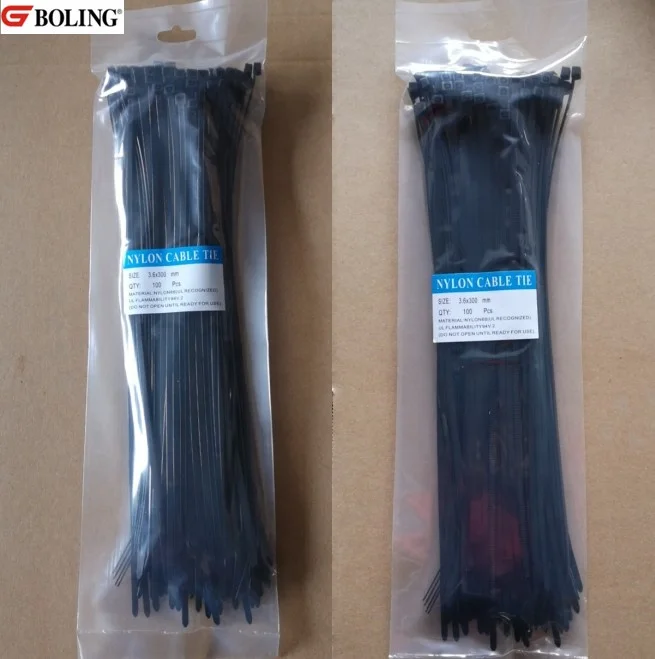 UV black nylon cable ties
