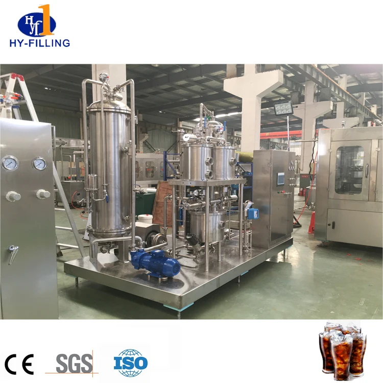 QHS-1500 Small Scale Single Tank Automatic Carbonated Soft Drink Mixer  CO2 Mixing Machine