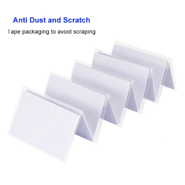 Printable RFID Ntag213 Ntag215 NFC Blank PVC 13.56mhz White Key Hotel Access Custom Nfc Card