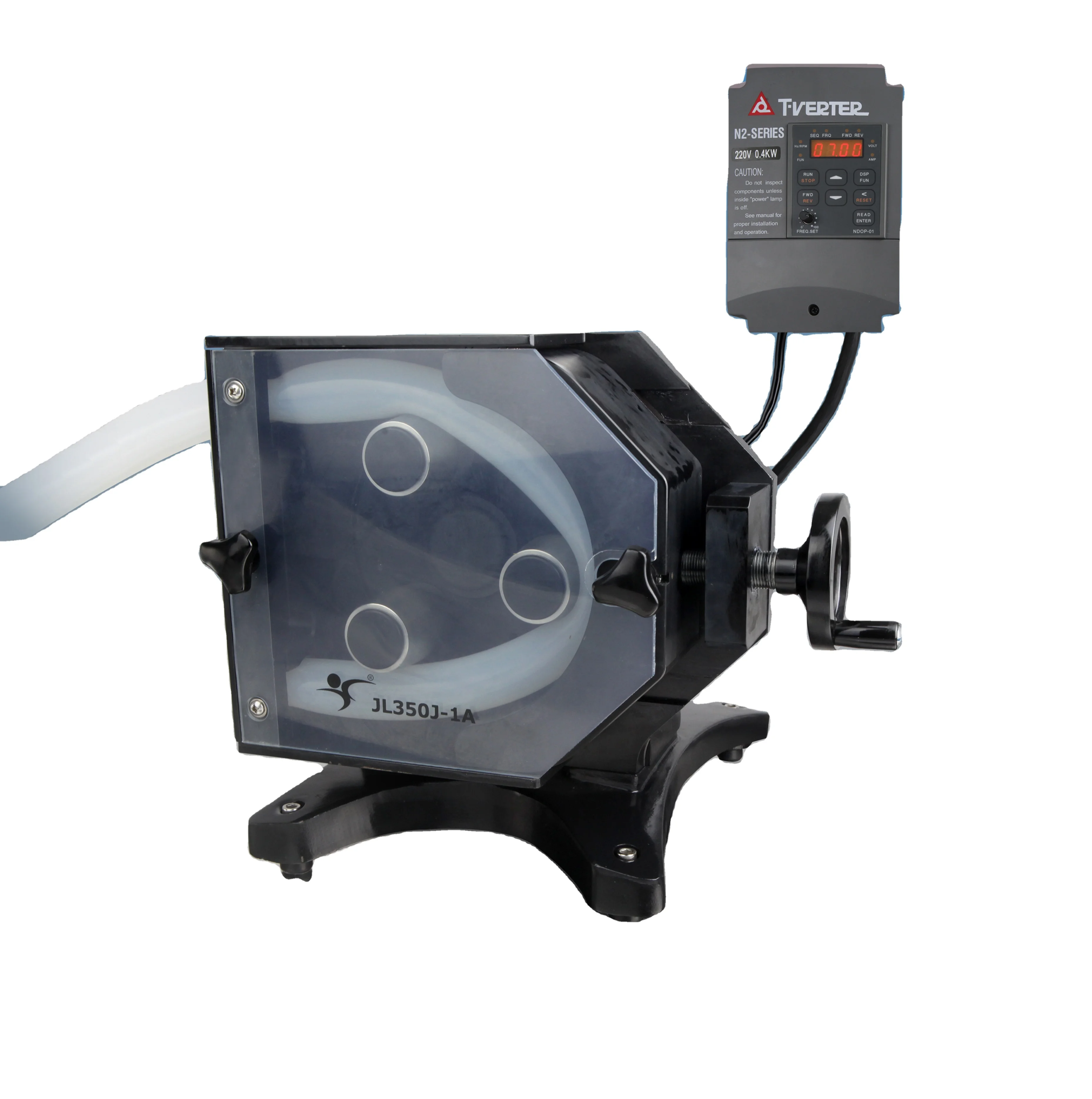 JL350J-1A 220V AC 30liter/min external control industrial material chemical feeding hose peristaltic  pump