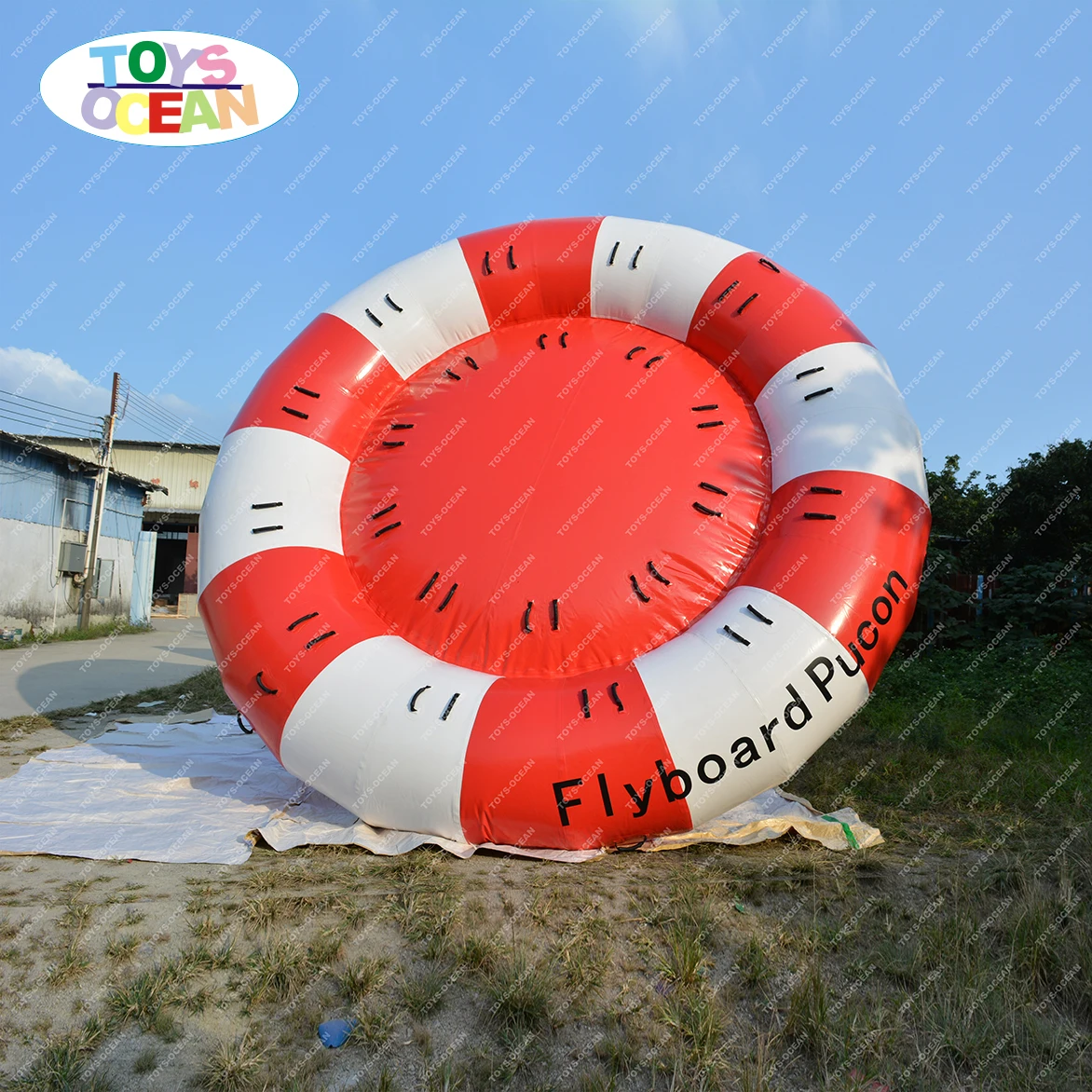 toys ocean factory customized cheap water sports games water tow inflatable disco ufo boat