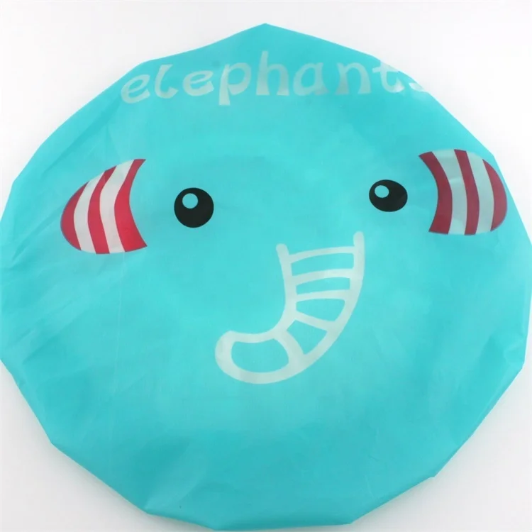 
Kids Shower Cap Bath Hat Funny Cartoon Rabbit Lion Panda Elephant Waterproof Caps for Boys Or Girls 
