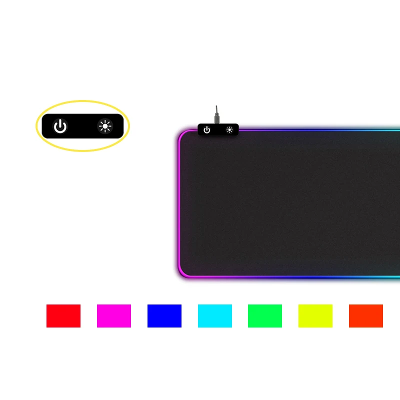 RGB Custom Gel Extended LED Razer Mouse Gamer Pad Resin Anime Gaming Mouse Pad