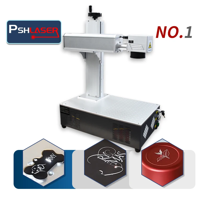 Portable 20w 30w 50w fiber laser marking and cutting Co2 UV engraver machine marker for Jewelry metals steel