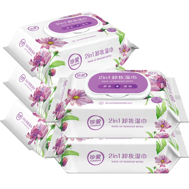 XZ21 face wet tissue wipes makeup removing wipes make up removal