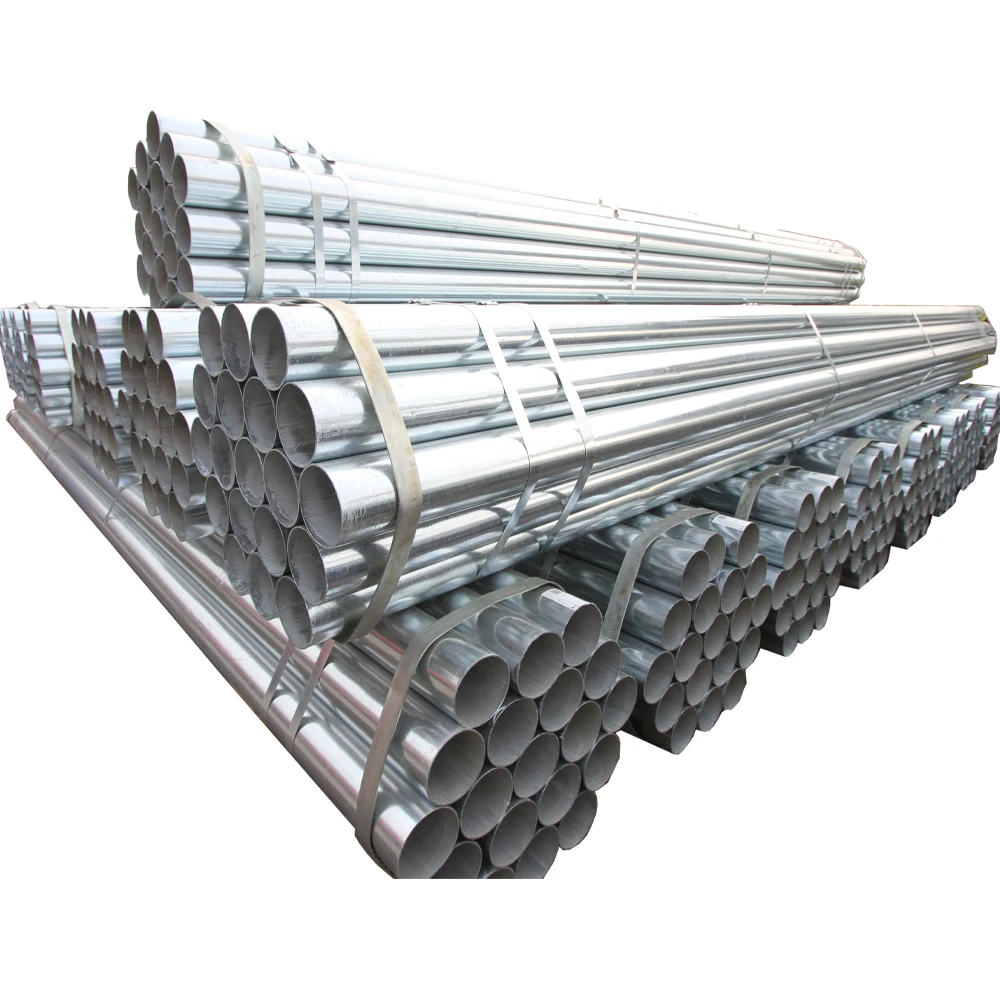 China supplier Erw Welded Steel Pipe Iron Black Tube Gi Galvanized Steel Pipe For Construction