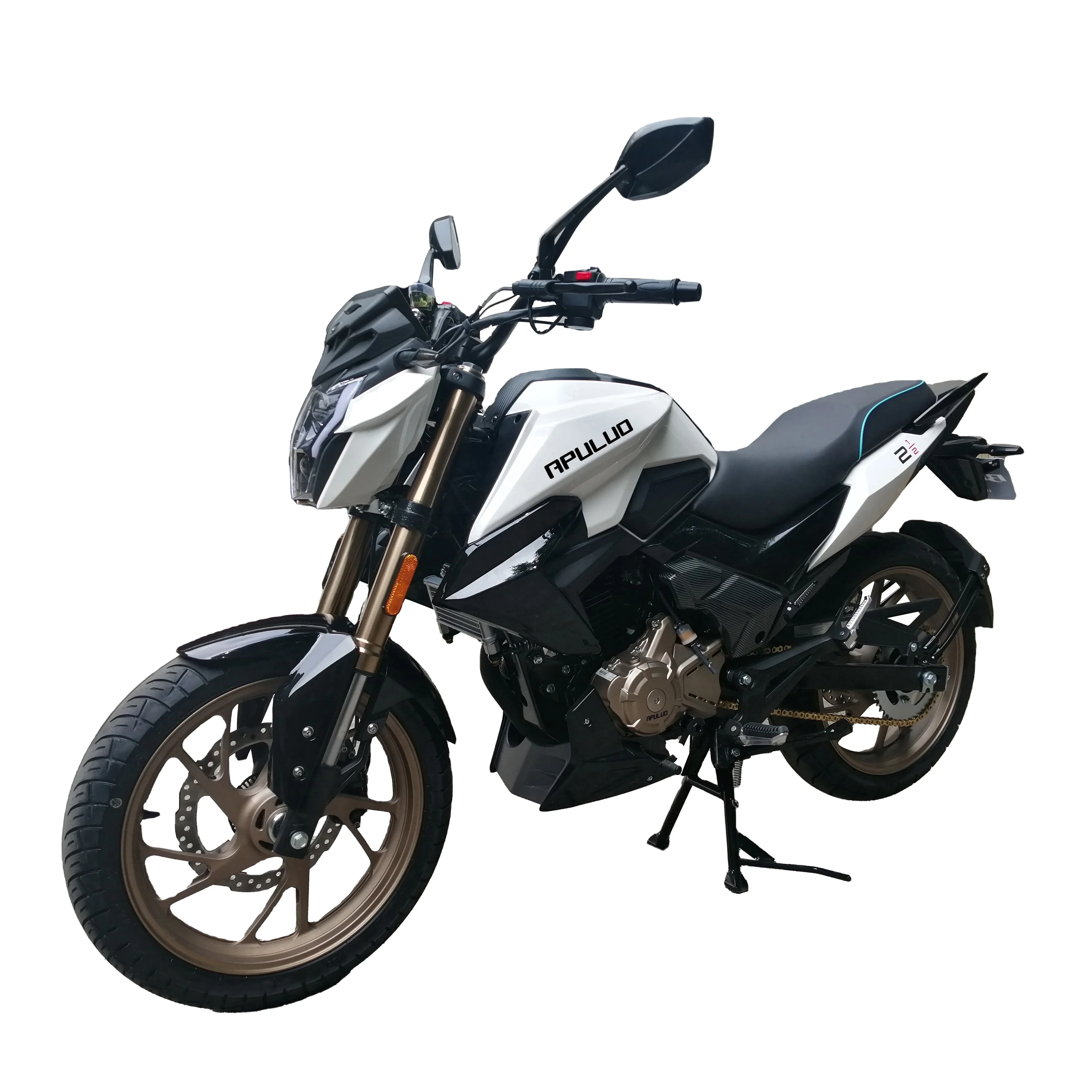 AP200-4H-ES Good Quality white  Motorbike China Factory Sale Heavy COOL Gasoline  Motorcycle 200cc Other Motorcycle