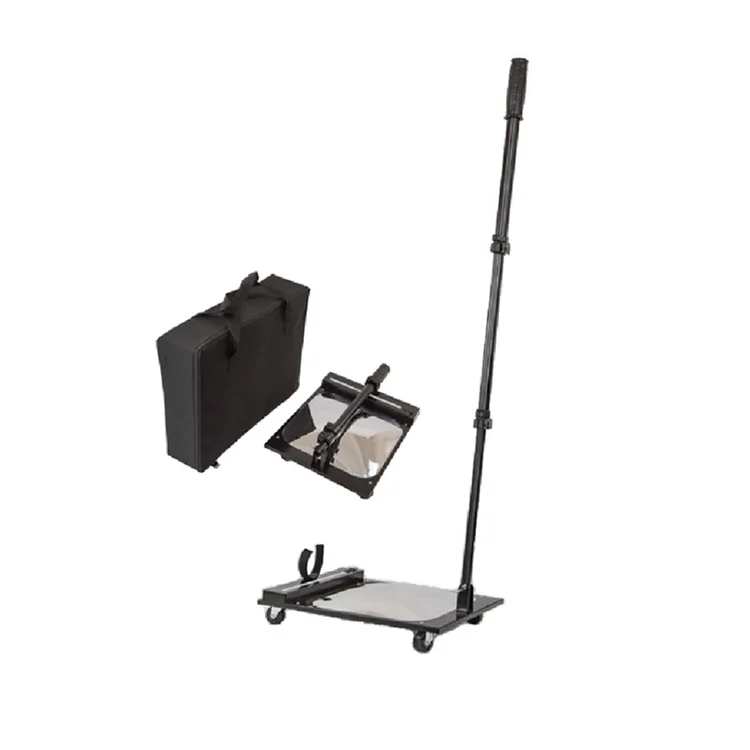 Portable car inspection mirror  with LED lights for safety