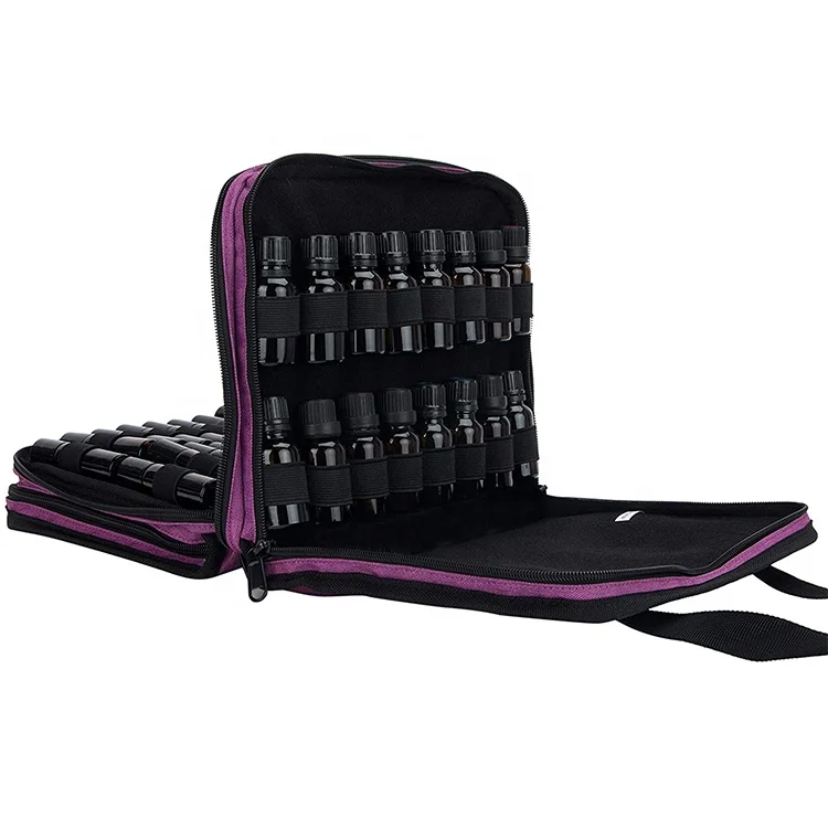 Multifunctional Cosmetic Case Essential Oil Carrying Case Bottles Organizer for Travel Aromatherapy Storage Bag Customized