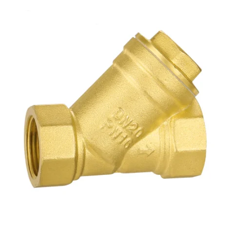 Brass Y Type Strainer Check Valve Strainer with Female Thread 3 Way Valve