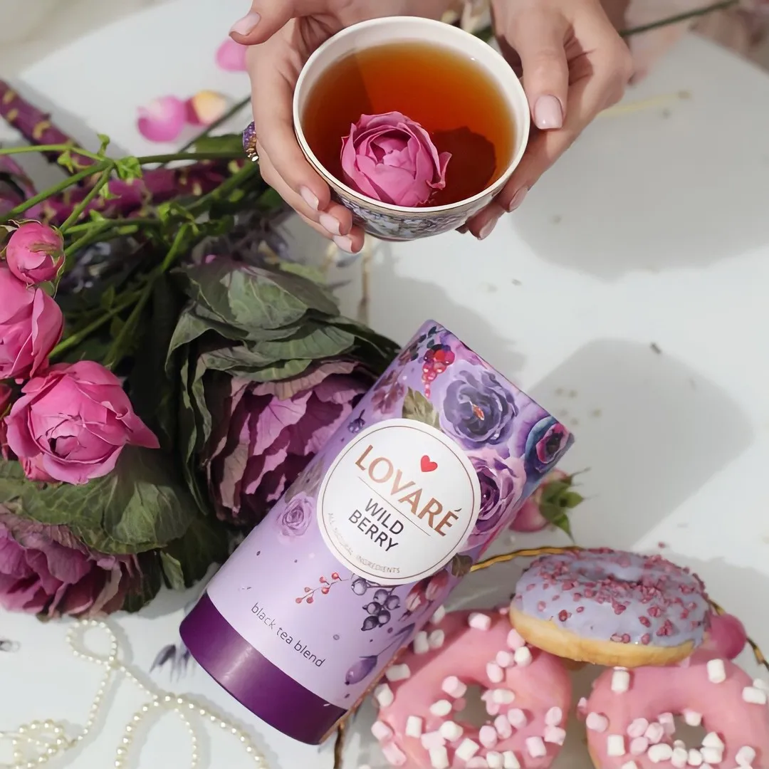 Easy take away Customized printing 2 piece telescopic paper cardboard tube box can pot for herbal tea products