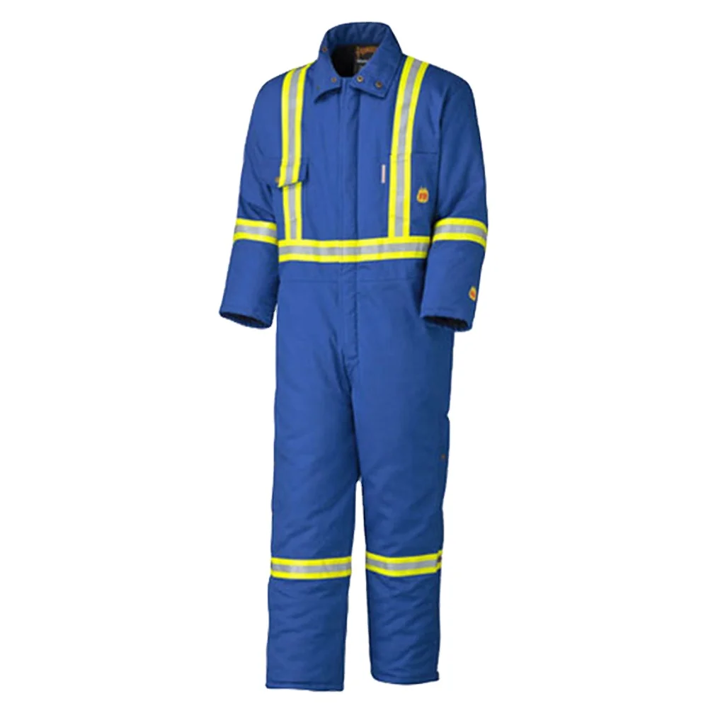 
OEM Wholesale Functional Fireproof Workwear Construction Overalls Navy Coverall Uniform Work Clothes 