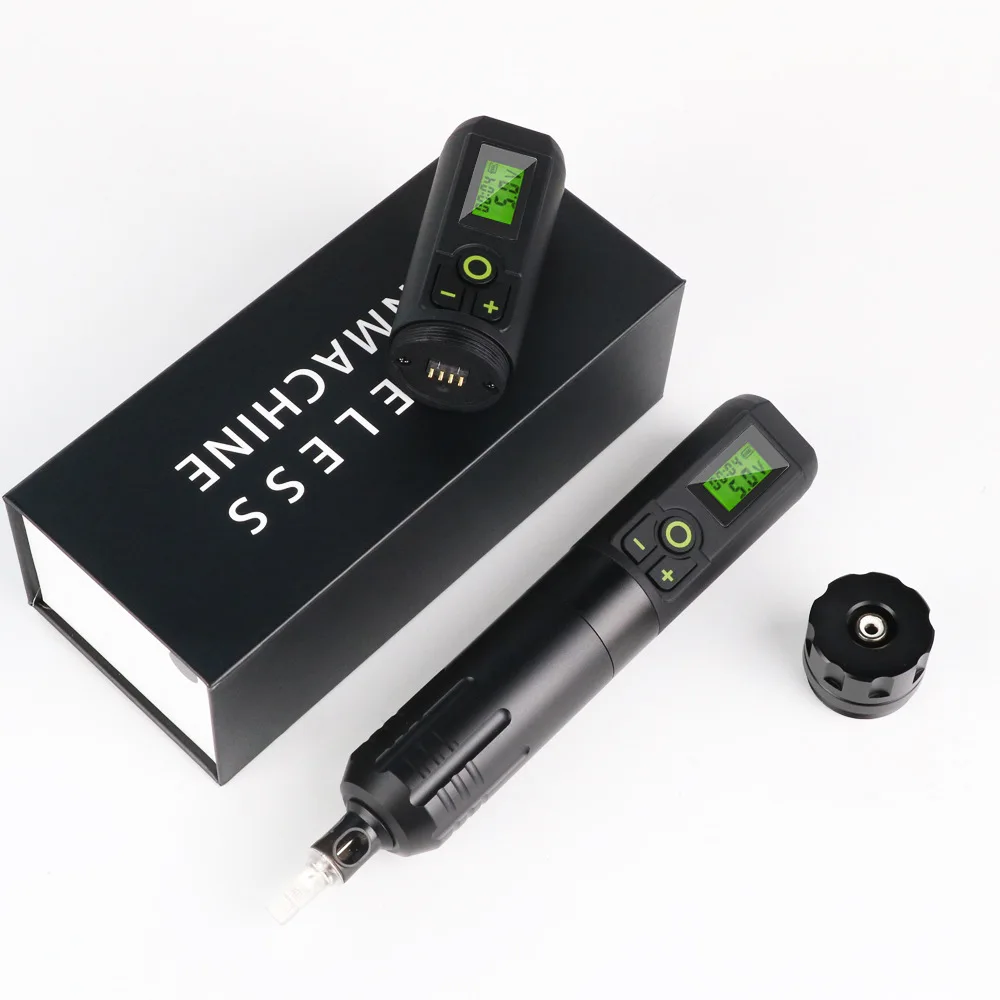 Wireless Use Tattoo Machines Pen Gun 2000 Mah Battery Kit Tattoo Artist Device Gold Colors Wholesale Permanent Makeup