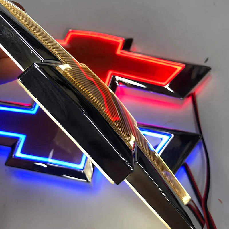 Car LED Emblem Use for Chevrolet Malibu Cruze 5D LED Light Car Logo Badge Emblem for Chevy Chevrolet Parts