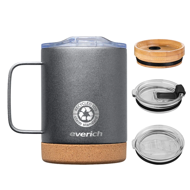 BPA free tumblers 18/8 stainless steel vacuum insulated customization color 12/24oz capacity with cork bottom