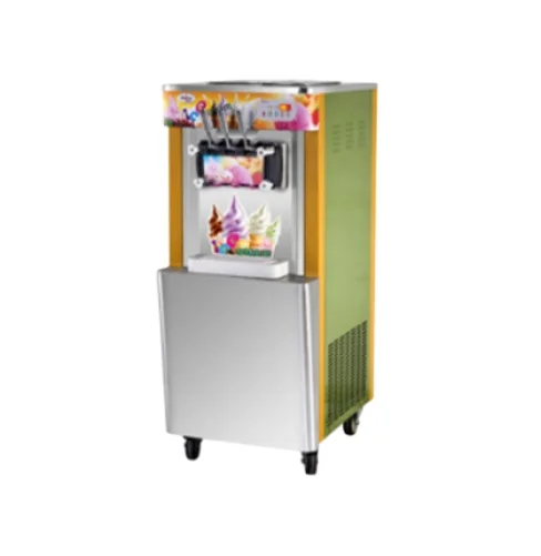 Vertical Advaced Lcd Display Vending Soft Ice Cream Machine CE