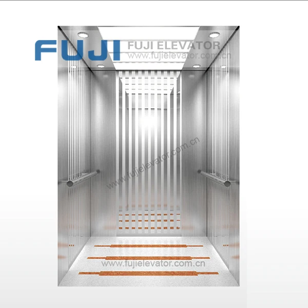 FuJi Brand Gold Cabin and GF Door Passenger Elevator Home Goods Lif