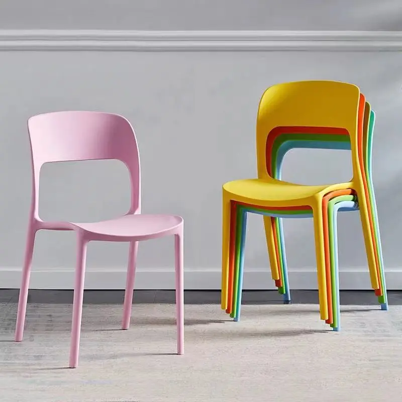 High Quality Plastic Chair Dining Room Chair Home Living Room Cafe Hotel Outdoor Garden China Wholesale Stackable Chairs