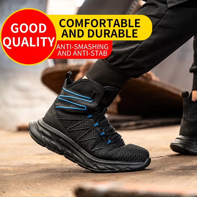 American safety shoes are anti-smash and puncture-proof fashion safety shoes