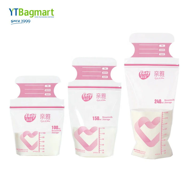Factory Price Plastic Breast Milk Storage Bag For Storing And Freezing Ldpe Breastmilk Storage Bags